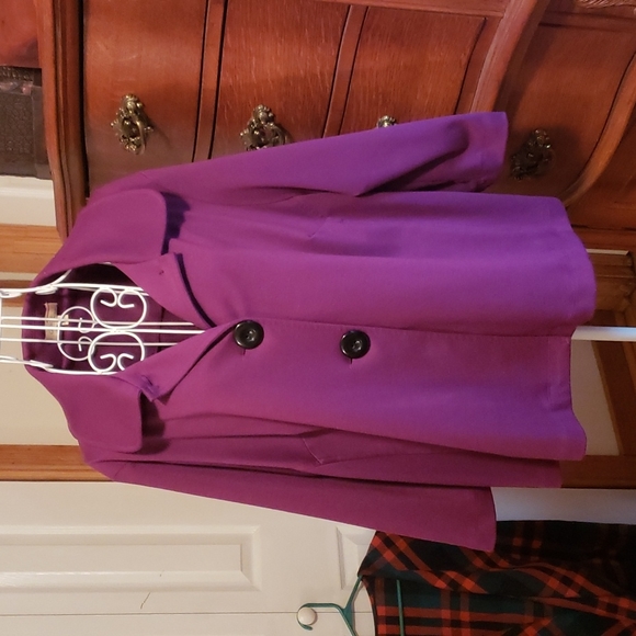 Magenta 2 Button Jacket - Picture 1 of 4